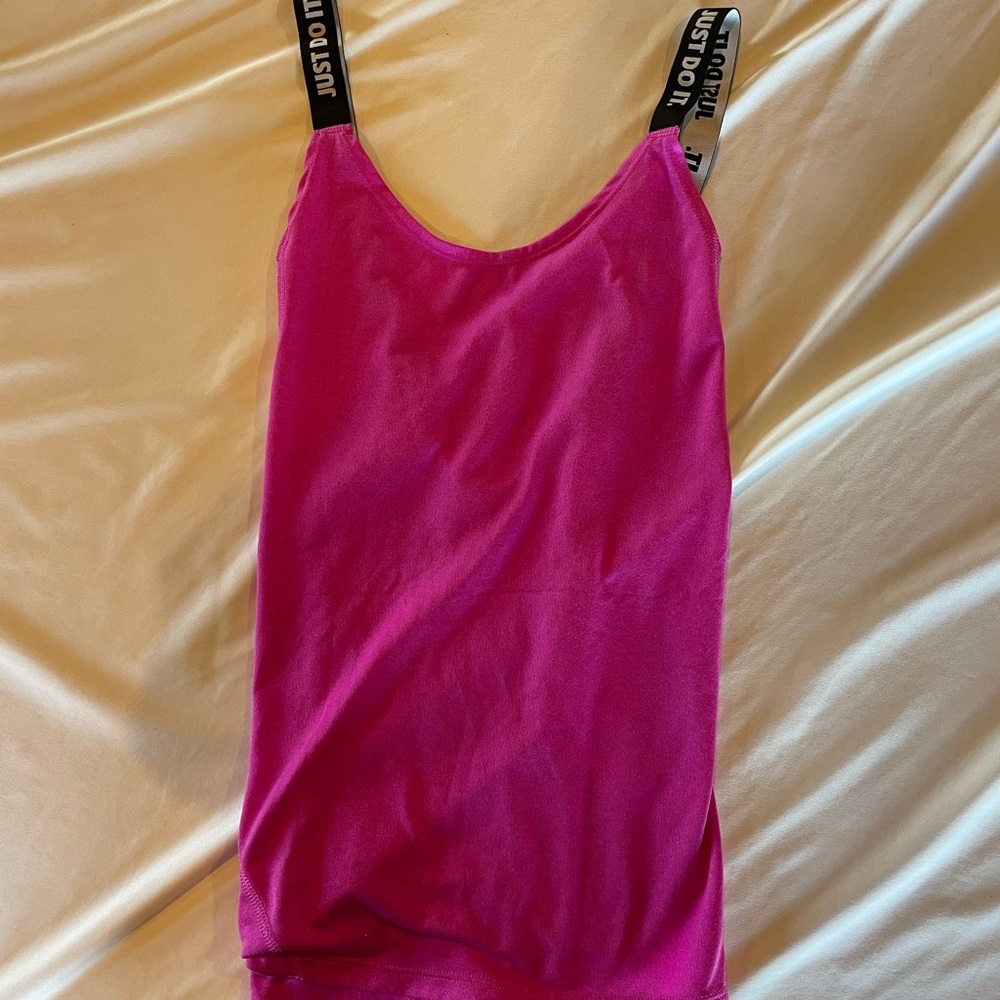 Hot pink Nike tank top
